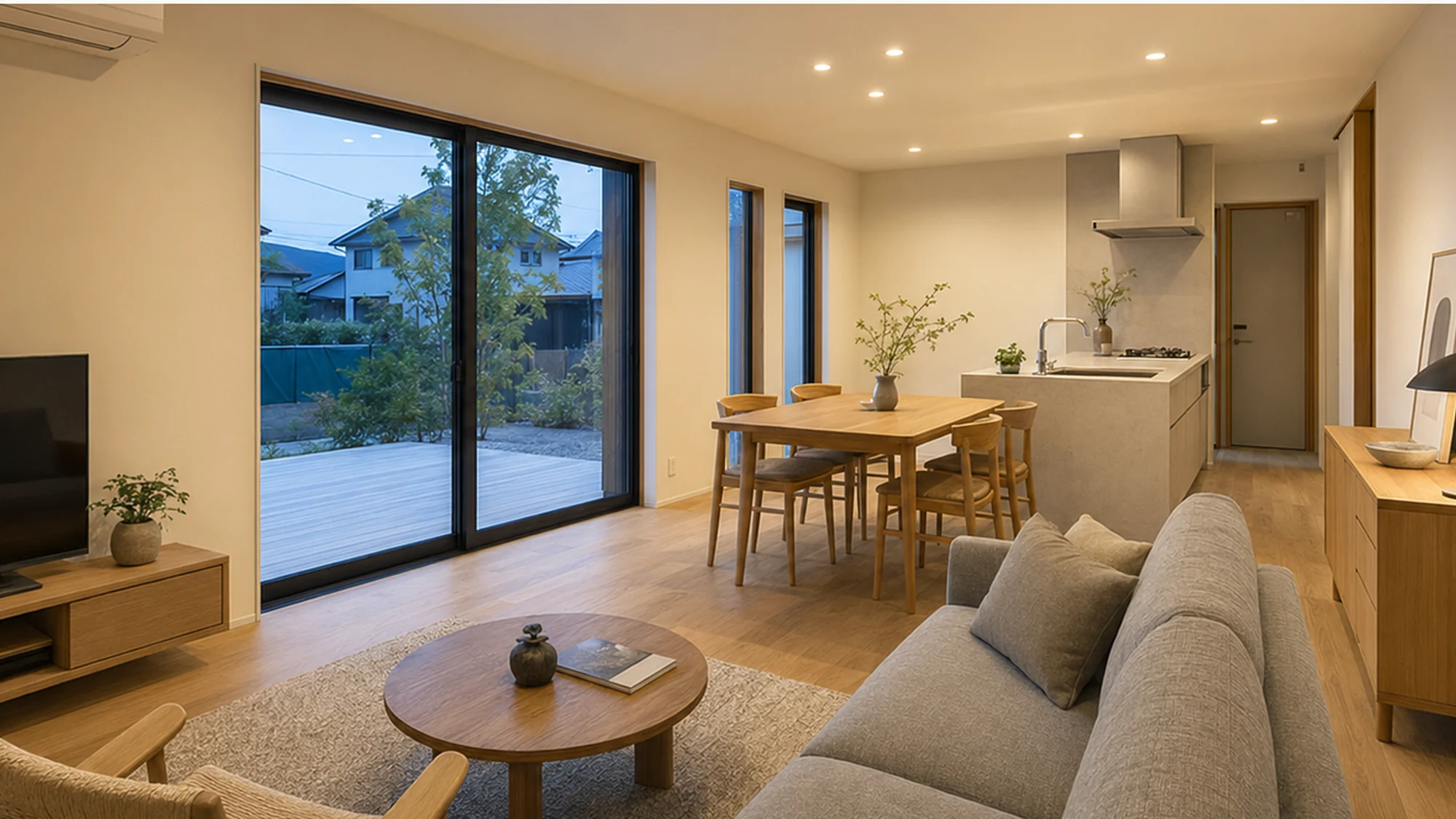 NEST リビング ── 広さを集めた大きなLDK｜秀光ビルド徳島店